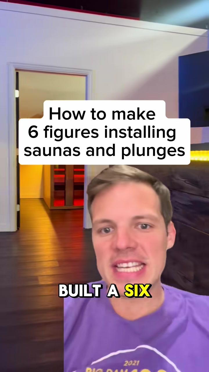 How to make 6 figures installing saunas and plunges #business #businessidea #businessadviceandtips #sauna #plunges 