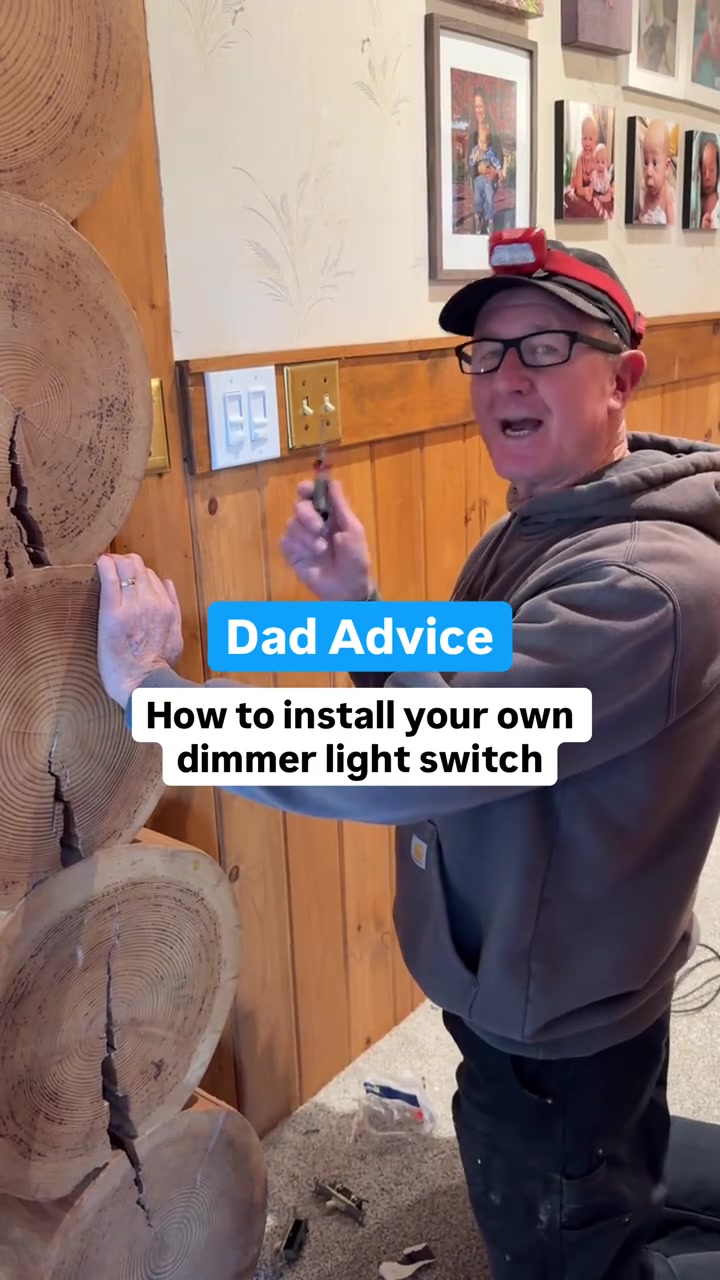 Save for when you need it How to install a dimmer light switch Love Dad