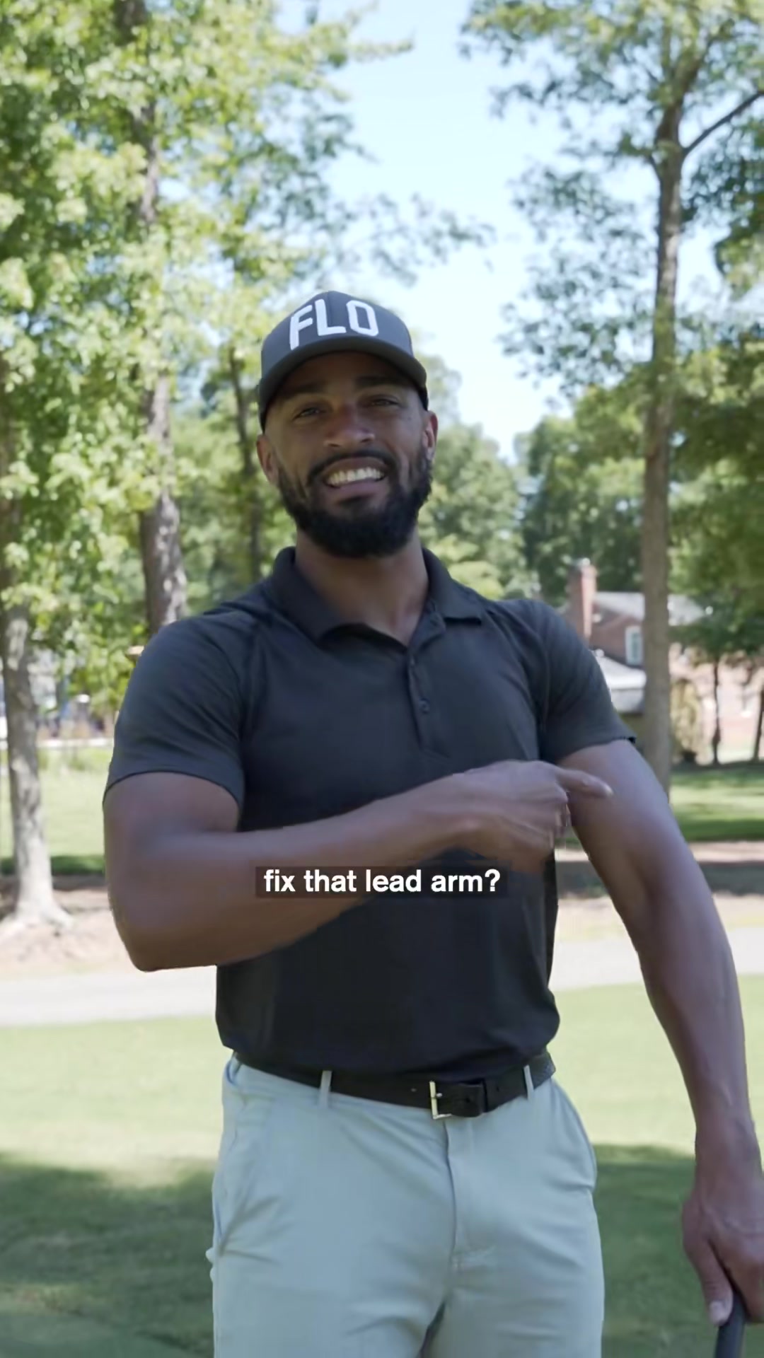Is your lead arm bent? Do this! #golf #golftiktok #daily 