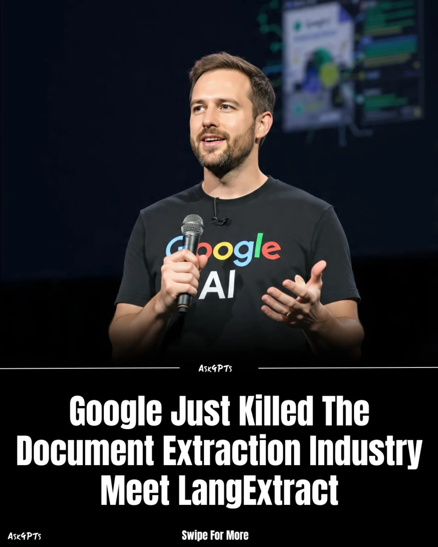 Google just quietly changed how documents turn into data 🔥

For years, extracting structured information from long documents meant fragile regex rules, expensive enterprise APIs, or hours of manual work.
LangExtract flips that entire workflow.

It’s an open-source library that uses modern AI models to turn unstructured text into structured, verifiable data using only simple instructions and a few examples.
No fine-tuning.
No complex pipelines.
No enterprise pricing.

What makes LangExtract powerful is not just extraction, but trust:
• Every entity links back to its exact source location
• Outputs follow clean, consistent structured schemas
• Long 100+ page documents are handled with high recall
• Interactive HTML lets you verify results instantly
• Works with Gemini, local models, and offline setups
And it’s flexible across real-world domains:
• Clinical and healthcare notes
• Legal and compliance documents
• Financial and research reports
• Any large unstructured text source
This is a major shift.

Document extraction is moving from
manual + expensive → automated + open-source.
And when Google releases tools like this publicly,
entire software categories tend to change fast.

Save this post to stay ahead.
Comment “google” to get the official LangExtract link in your DM 📩

Follow for more real AI tools reshaping how work gets done.

#google #opensource #computerscience #softwareengineering #developers {langextract, google ai, open source ai, document extraction, structured data, information extraction, llm tools, ai automation, ai tools, gemini ai, developer tools, ai productivity, data processing, machine learning, artificial intelligence, ai workflows, healthcare ai, legal tech, financial ai, ai model}