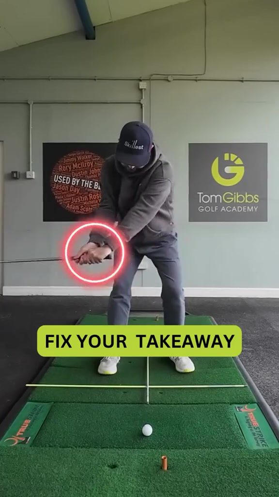 If your ball striking feels inconsistent your takeaway could be the reason Drawing the club to the inside on the way back makes it incredibly difficult to strike the ball cleanly or hit it straight Heres the fix using just an alignment stick Hold the stick against your lead side Start your backswing and keep the stick close to your lead thigh Remove the stick and hit balls replicating that same feeling Its a simple way to train the correct path without overthinking it Save this for your next range session Send this to someone who cant seem to find the middle of the face golfinstruction balllstriking golftakeaway golfdrills betterballstriking