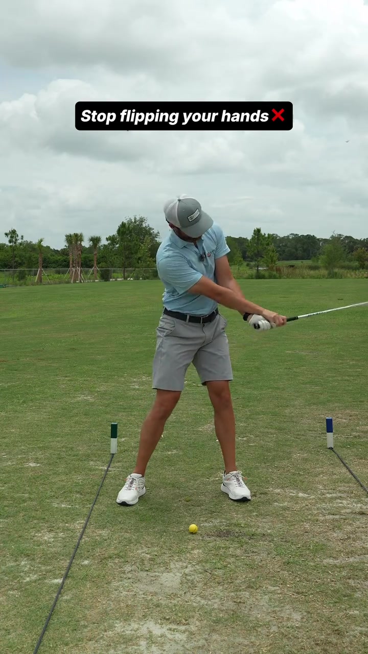 Flipping your hands is a recipe for inconsistency golf
