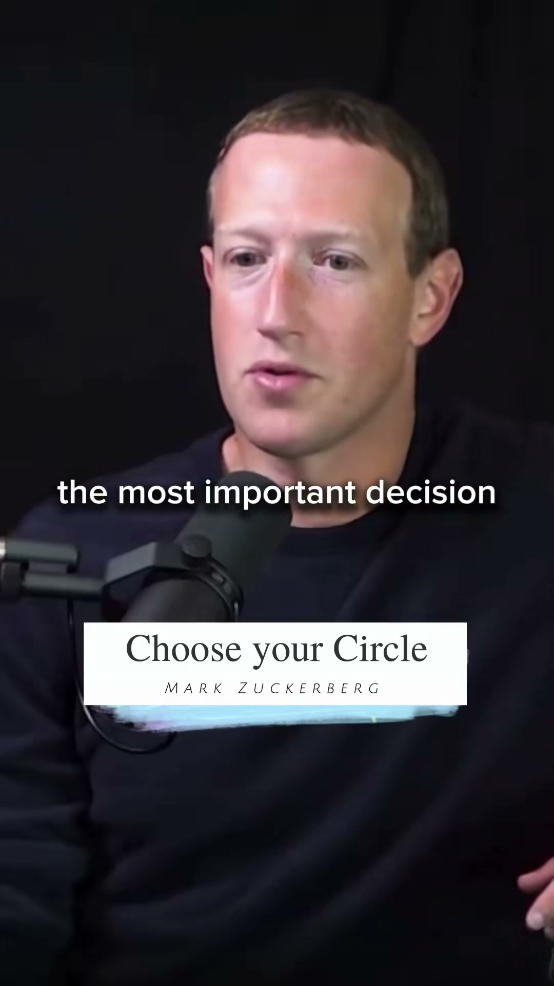 Choose Your Circle ~ Mark Zuckerburg