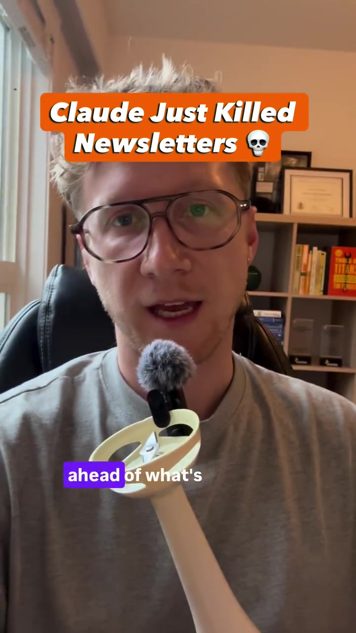 AI changes every day. Here’s how I keep up without newsletters, Twitter, or YouTube recaps. 

Just use the custom “last 30 days” skill with Claude and get a personalized AI briefing in 2 minutes. 

Comment “NEWS” for the set up guide and my top prompts to stay ahead of AI.

#claude #ai #news #productivity #aiagent