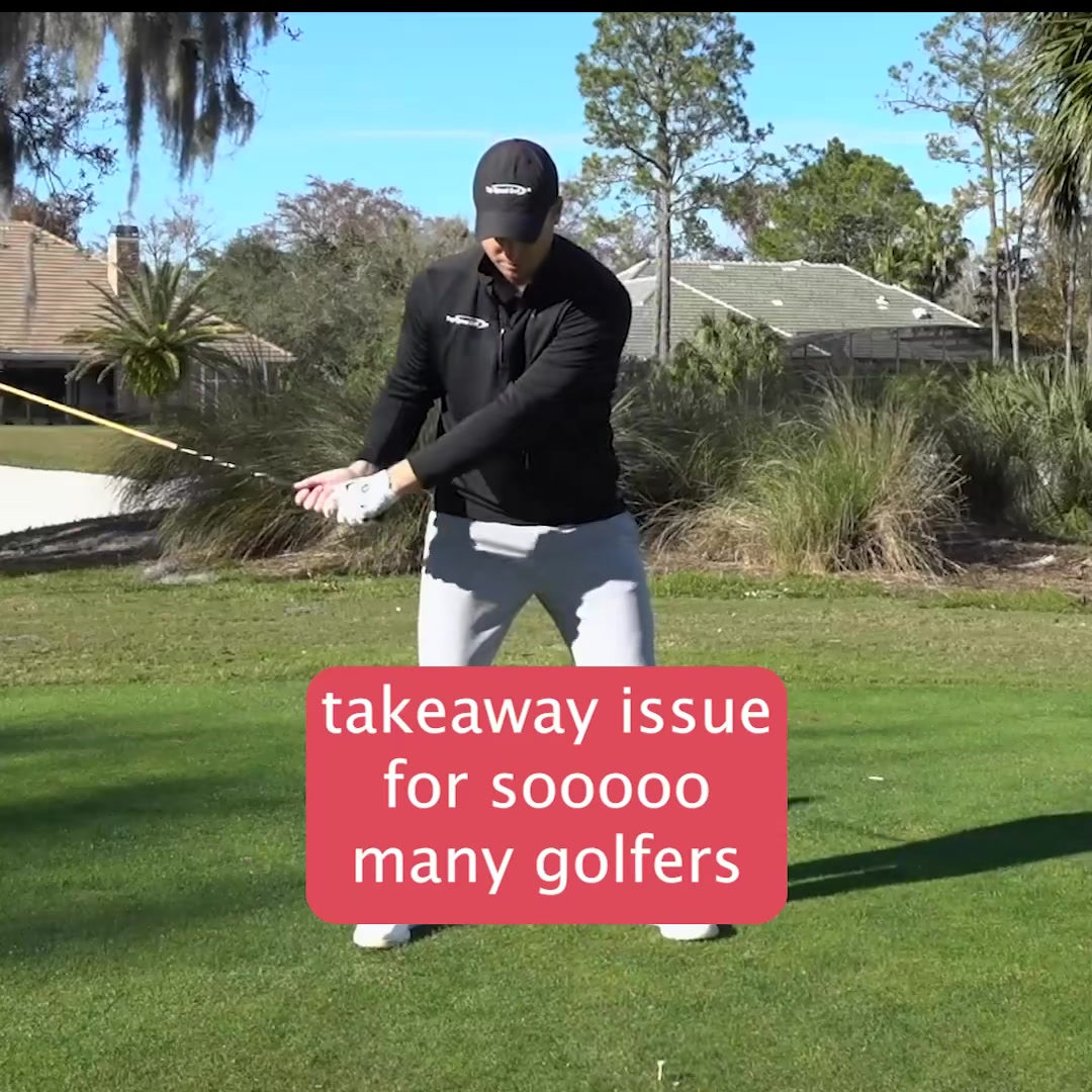 Imagine taking the club back with just your hands and arms and trying to put the club in the right spot consistently. You'll most likely be moving the club around in different spots every time. It's really hard to do. You need something with more stability and flow like this...