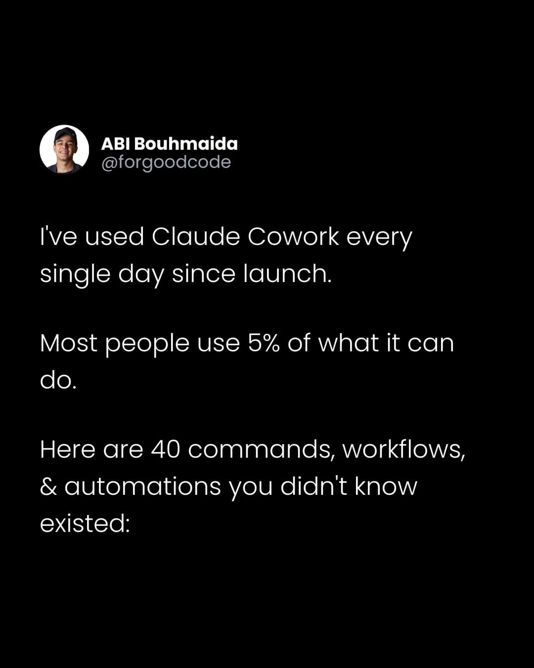 40 Claude Cowork commands, workflows & automations you should know 🧵

Save this!