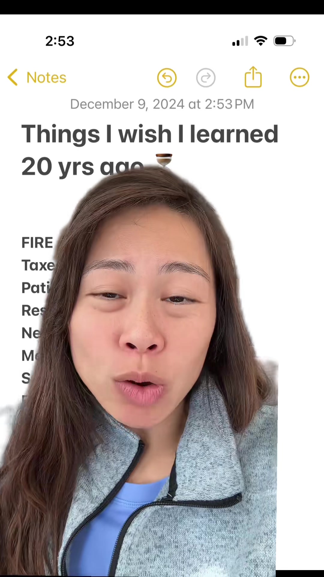 11 things I wish I learned 20 years ago, using end of year as a time for reflection. Whats at the top of your list? #motivation #successmindset #entrepreneur #womenempowerment #lifelessons #sabrinaramonov #greenscreen 