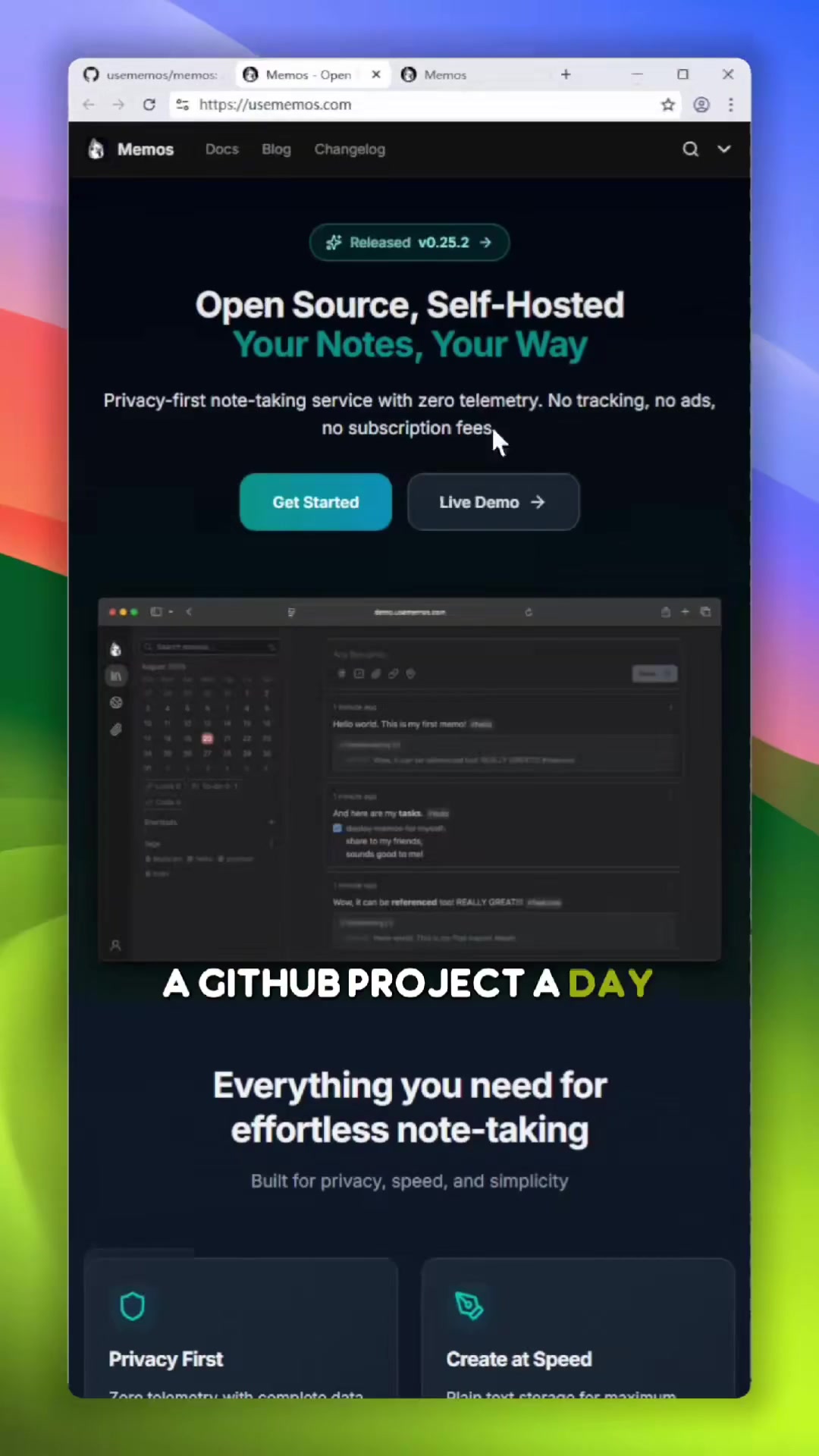 Memos: Notion but private — run it yourself It’s an open-source, self...
