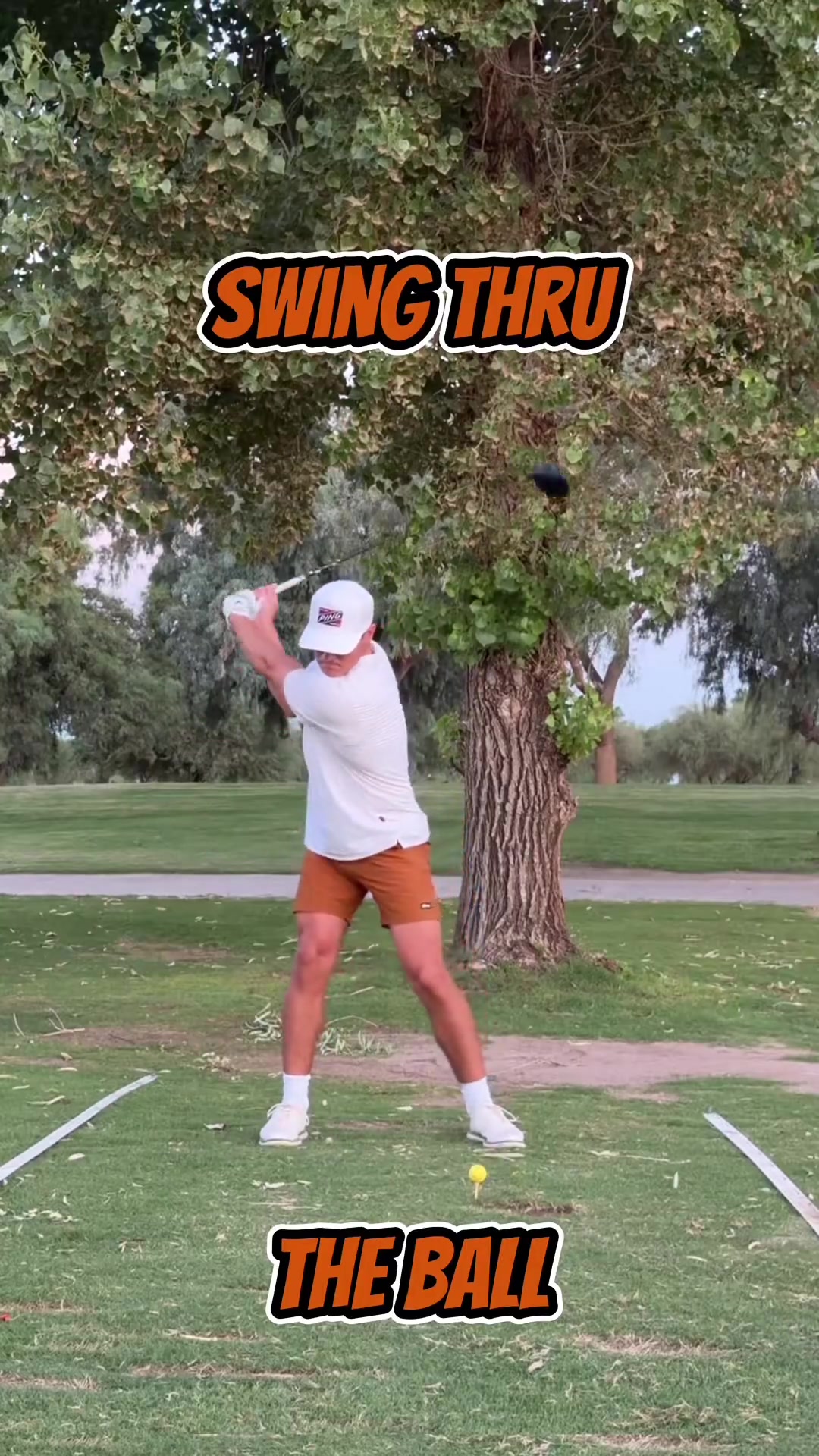 Swing thru the ball. Feel the trail arm bent before impact, then exte...
