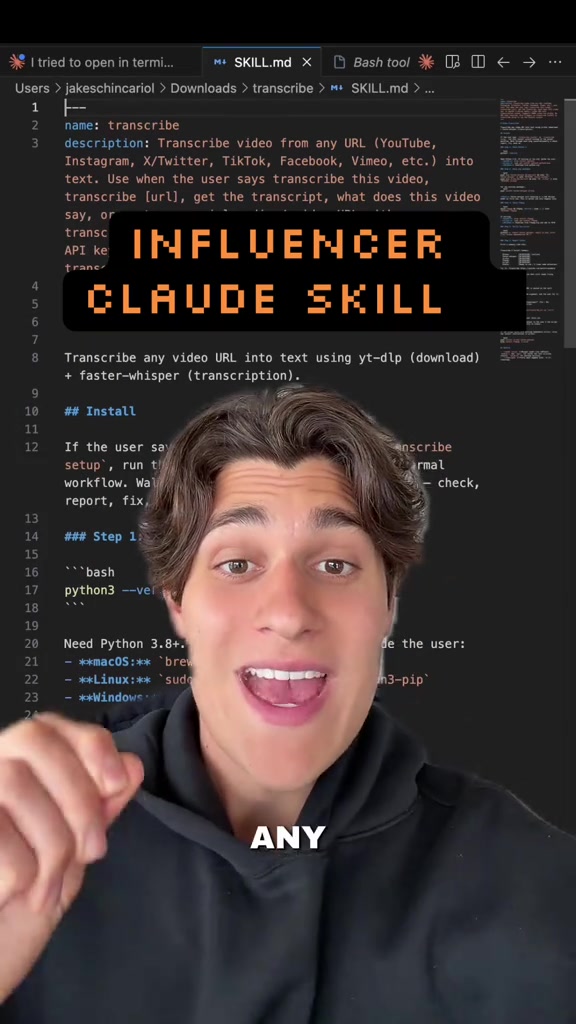 This Claude skill lets you copy any viral video in less than five minutes ai claude claudecode chatgpt vibecoding