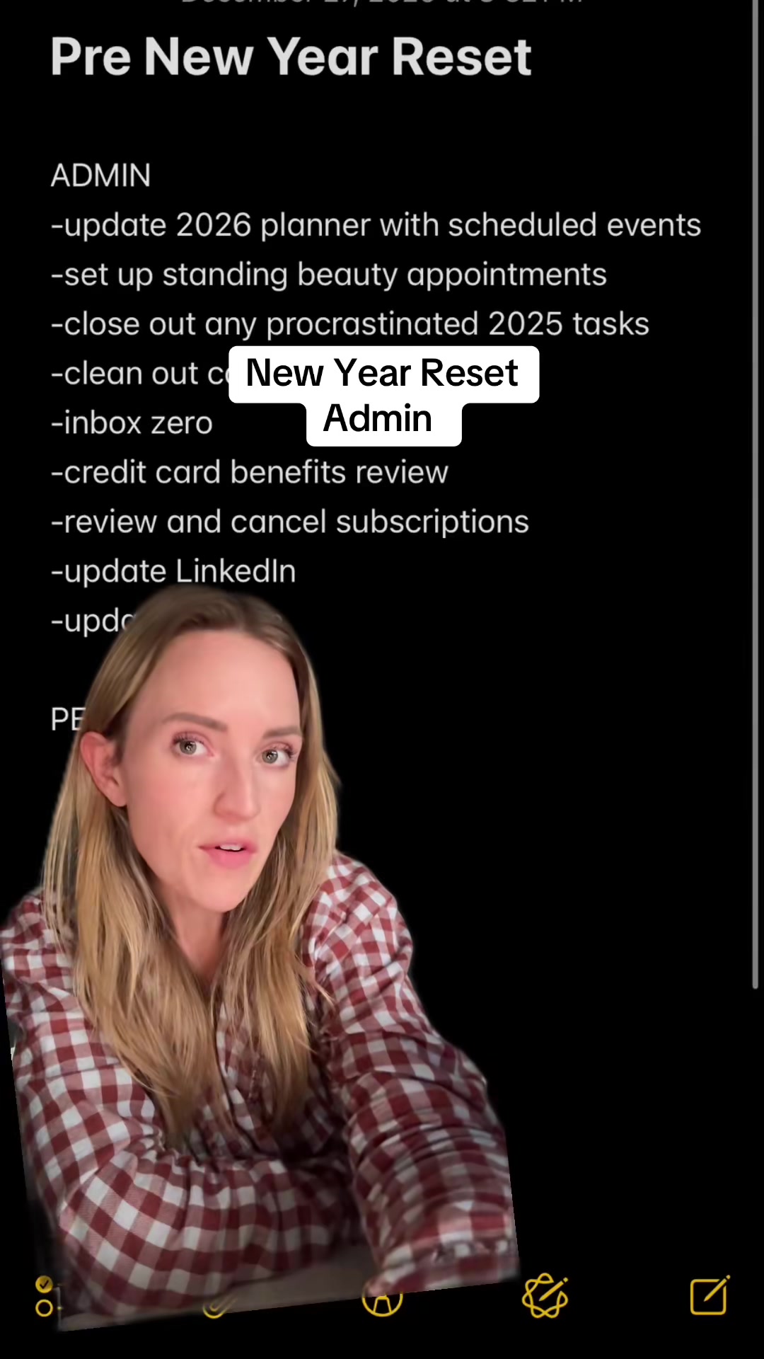Admin tasks to do before the new year #newyearreset #2026prep 