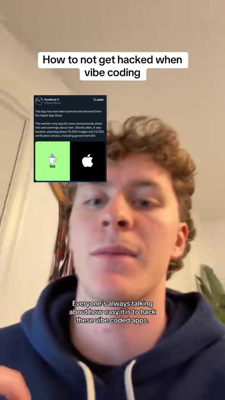 How to not get hacked when you’re vibe coding. This can literally sav...