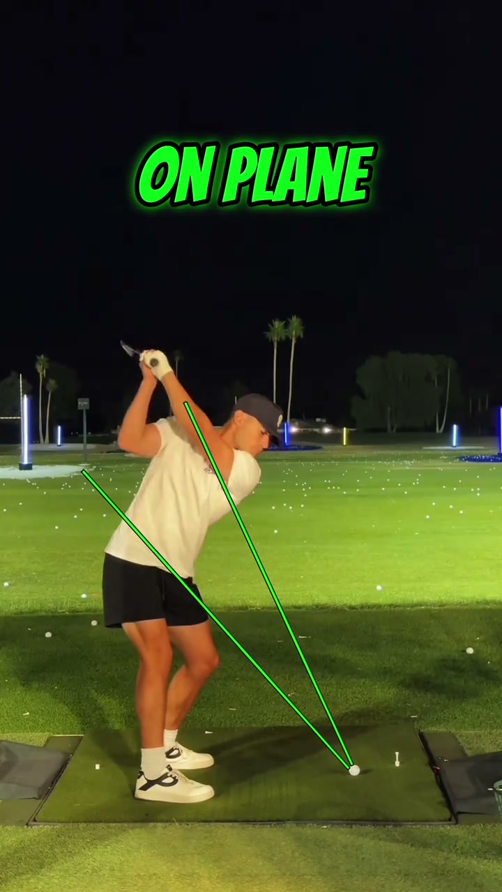 If you come over the top try this feel to stay on plane golf golftips golfswing shallow