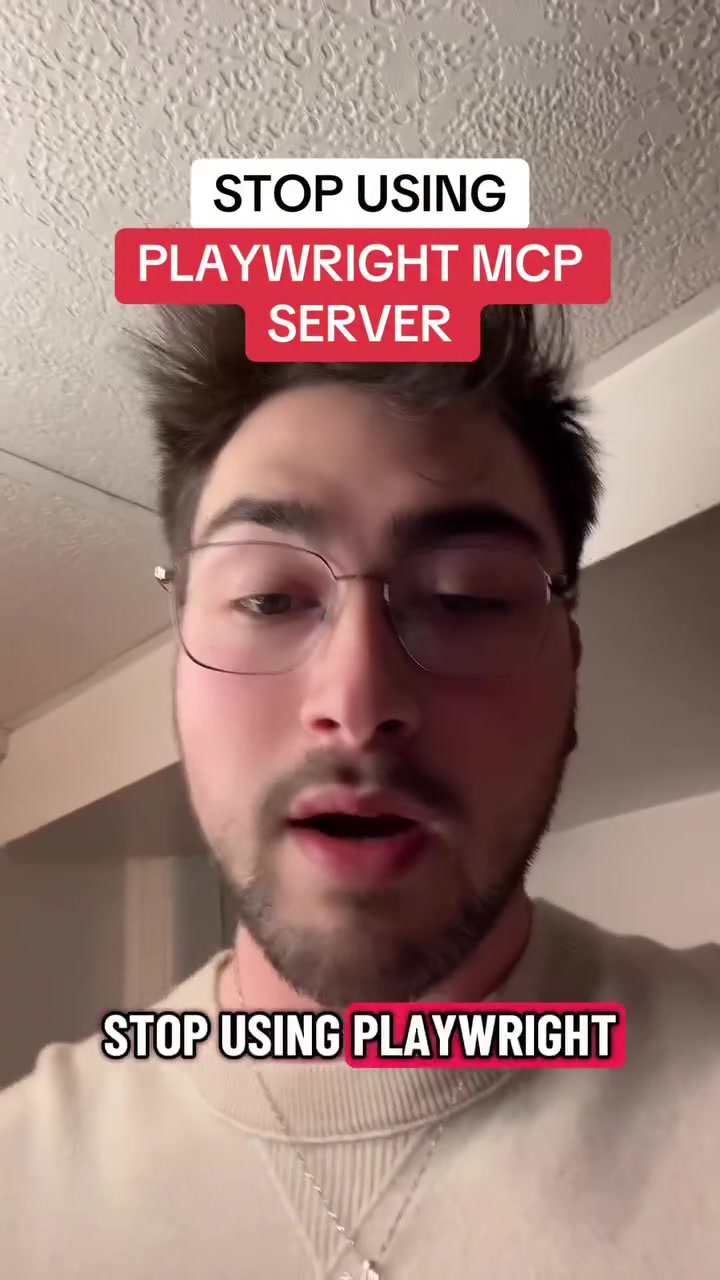 Stop using playwright MCP server for browser automation! Instead use the agent-browser cli for more efficient browser navigation and context consumption. #claude #vibecoding #aiagents #aitools #aiautomation