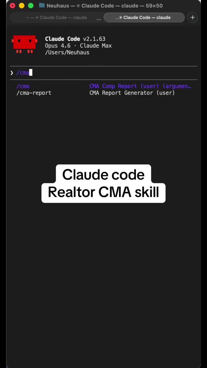 Playing with the Claude code skill I built claudeskills skill ai claudecode realtor