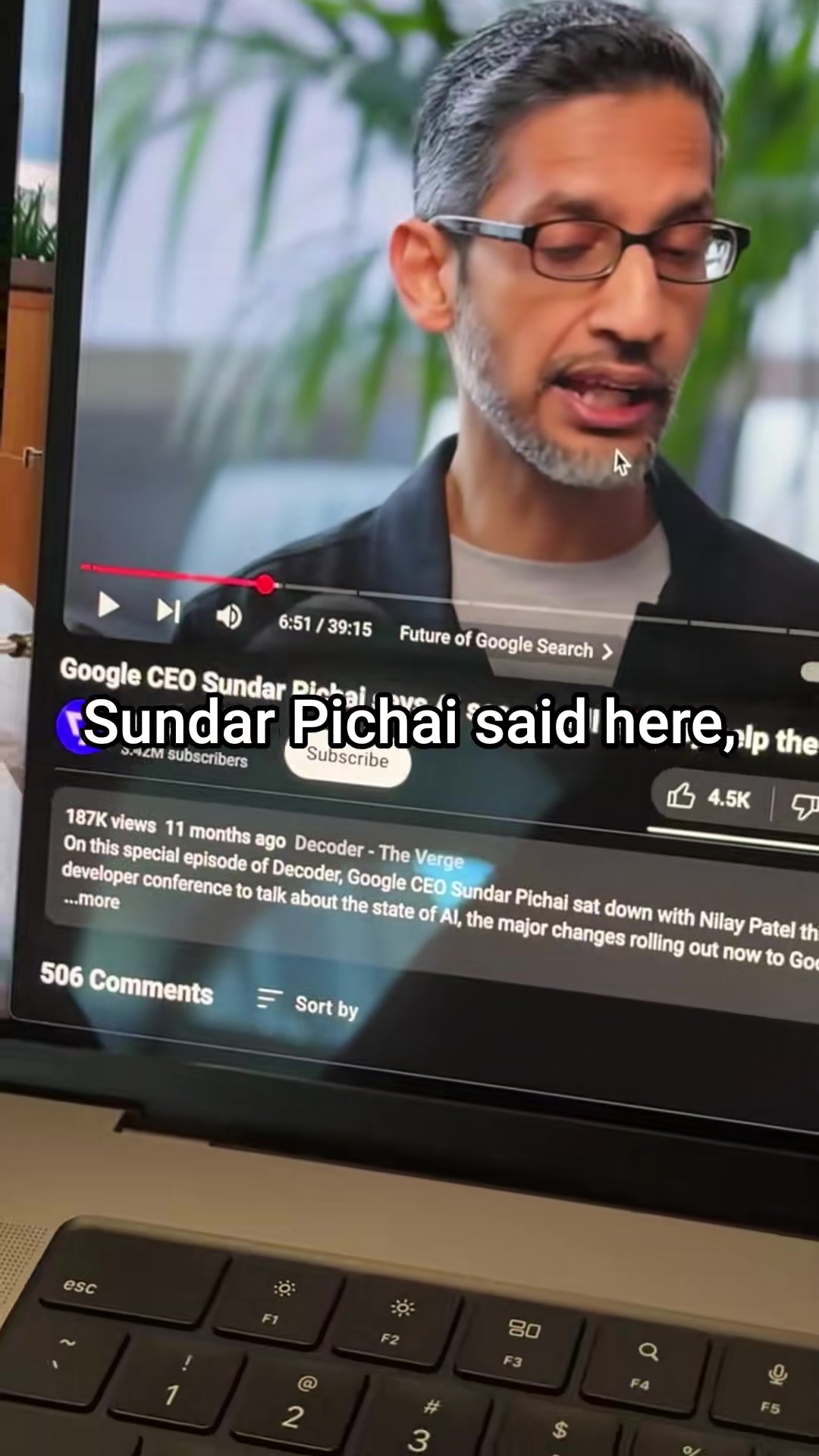 Sundar Pichai said in a Decoder Podcast, “If you put content and links within AI Overviews, they get higher click through rates than if you put it outside of AI Overviews.” Ahrefs just studied 300,000 keywords and found AI Overviews reduce clicks by 34.5%. This is 99% with informational keywords - people asking how, what, when, why? SEO with a blog is getting obliterated at the hands of AI. Compact Keywords SEO - purchase-intent SEO - has been working better than blog SEO for the last 10 years, so maybe this will finally get people to switch. Compact Keywords SEO is going after keywords where people are looking for a solution to their problems, but they don’t know the brand that will give them that solution. So by making 400 word pages targeting these keywords, you get more customers with less work than blog SEO. #seotips #seohacks #searchengineoptimization #performancemarketing