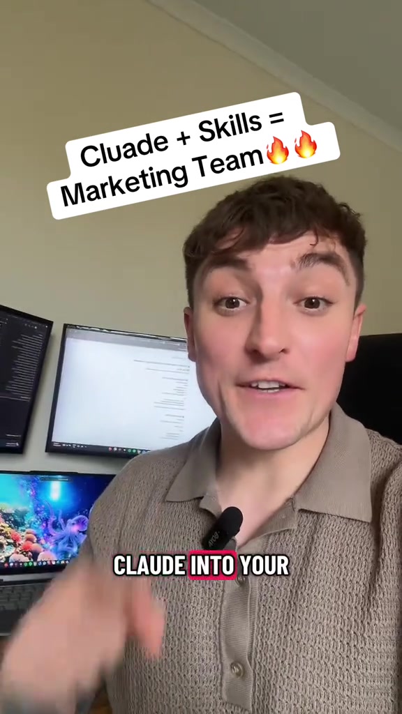 Turn Claude Into a Marketing Team Claude Code Skills MCP is the most powerful marketing setup Ive tested so far Instead of writing better prompts You install marketing skills This turns Claude into a structured marketing operator that can o Run full SEO audits o Analyse competitors o Check AI search visibility o Identify content gaps o Generate clientready deliverables o Even create a businessspecific onboarding form so everything stays onbrand These arent surfacelevel outputs Theyre structured audits covering technical issues content competitors and AI visibility all organised and presentationready And the best part Each skill recommends what to run next so youre not guessing I turned this into a stepbystep setup so you can build your first AI marketing team without overcomplicating it Comment TEAM and Ill send it claude claudecode claudeskills skills marketing