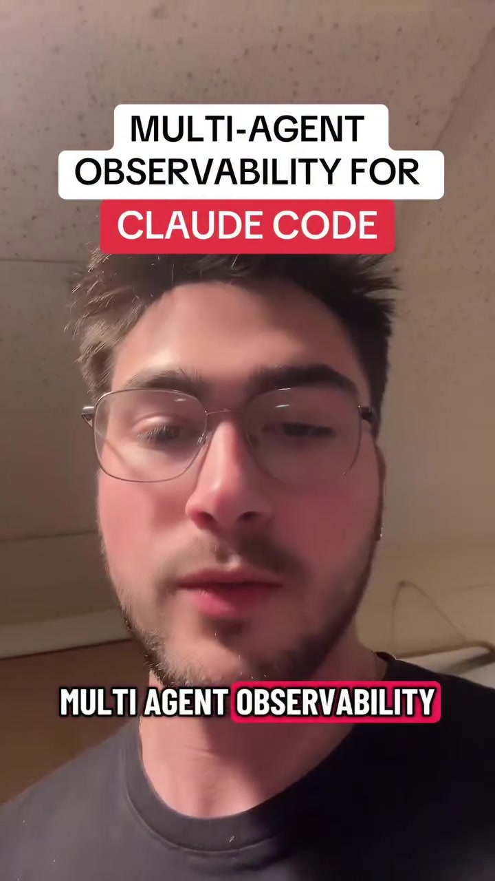 Multi agent observability for Claude code using Claude code hooks #AIAgents #Vibecoding #Claude #AIAutomation #AIBusiness ￼