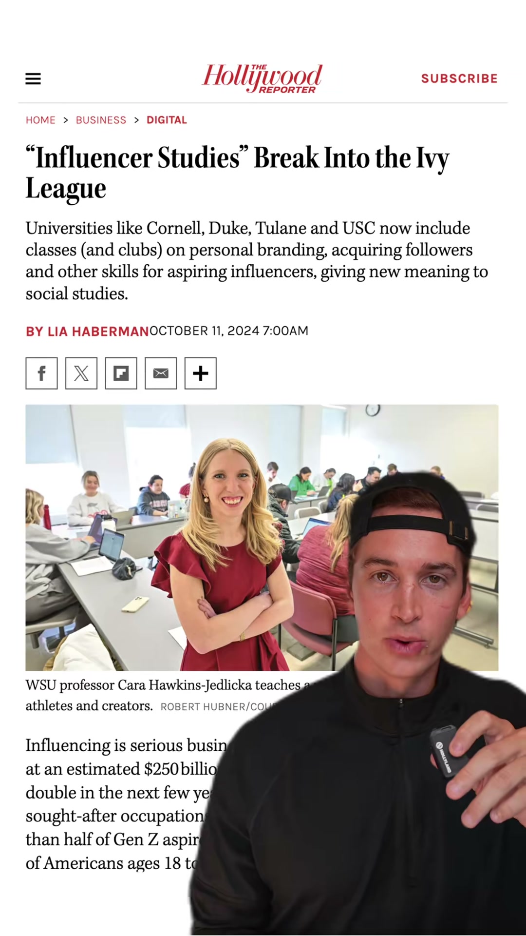 Universities are creating influencer & creator programs and clubs, and they are growing heavily because the next generation has a real interest in becoming content creators. Should I enter the transfer portal and become a university professor?