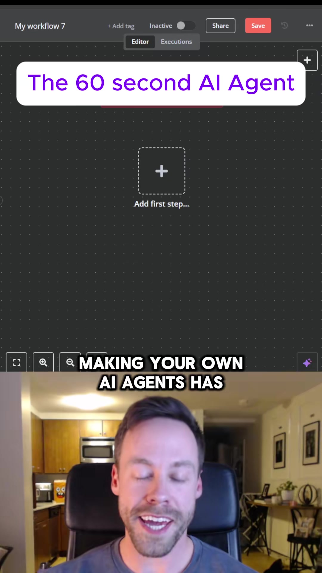 60 second ai agent with vector storage!  #ai #aiagents #n8n #chatgpt 