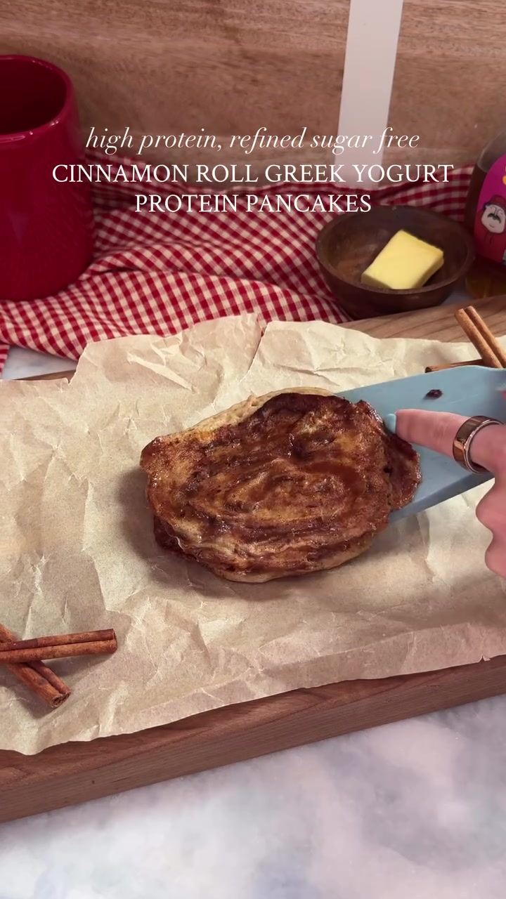 Cinnamon Roll Greek Yogurt Protein Pancakes

👉 Like this post & comment “PANCAKES” for a link to the full detailed recipe 🧈🥞

These are truly some of the best pancakes I’ve ever had!! ❤️❤️

#pancakes #cinnamonroll #cinnamonrollpancakes #highprotein #proteinpancakes