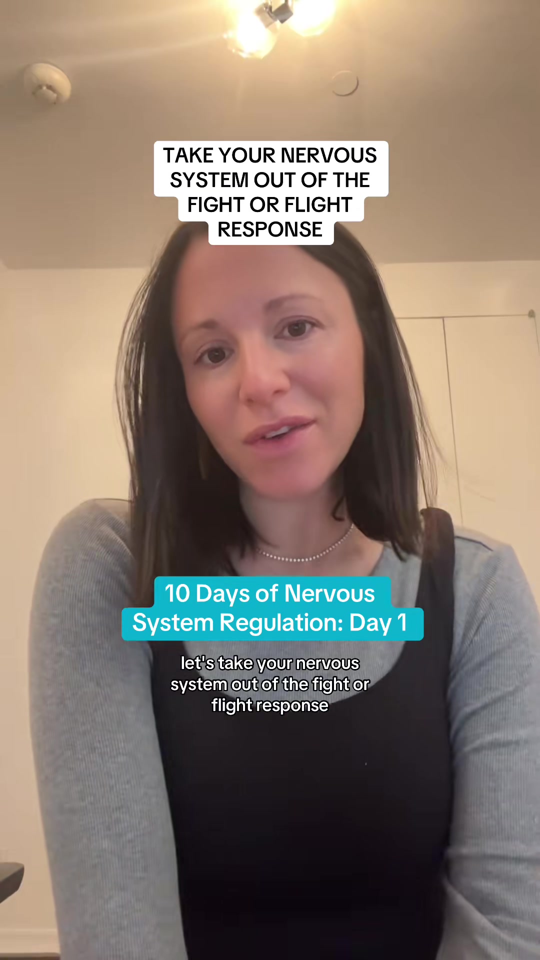 Day 1! Deep belly breathing & self hug 🤗 Try this now, save it for later & let me know how you feel. I'll see you right back here tomorrow for Day 2 ❣️❣️#nervoussystemregulation #nervoussystem #nervoussystemhealing #fightorflight #anxietyrelief 