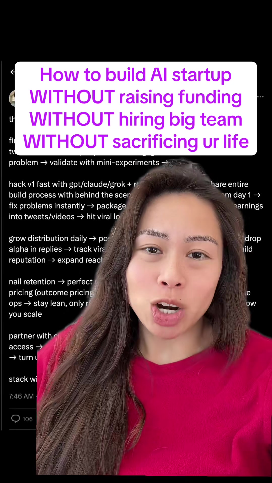 Greg Isenberg’s how to build AI startup 2025 playbook. I share how I’ve naturally been following this playbook with blotato, my current challenges, and what’s on my roadmap next! I only publicly launched Blotato 4 months ago and it’s been a crazy wild ride! If you’re a tech person, find an influencer to partner with, so you can skip all the hard stuff in the beginning 😂 if you’re an influencer, partner with a tech person so you can stay focused on distribution and scaling up marketing. #ai #startup #entrepreneur #solopreneur #sabrinaramonov #greenscreen 