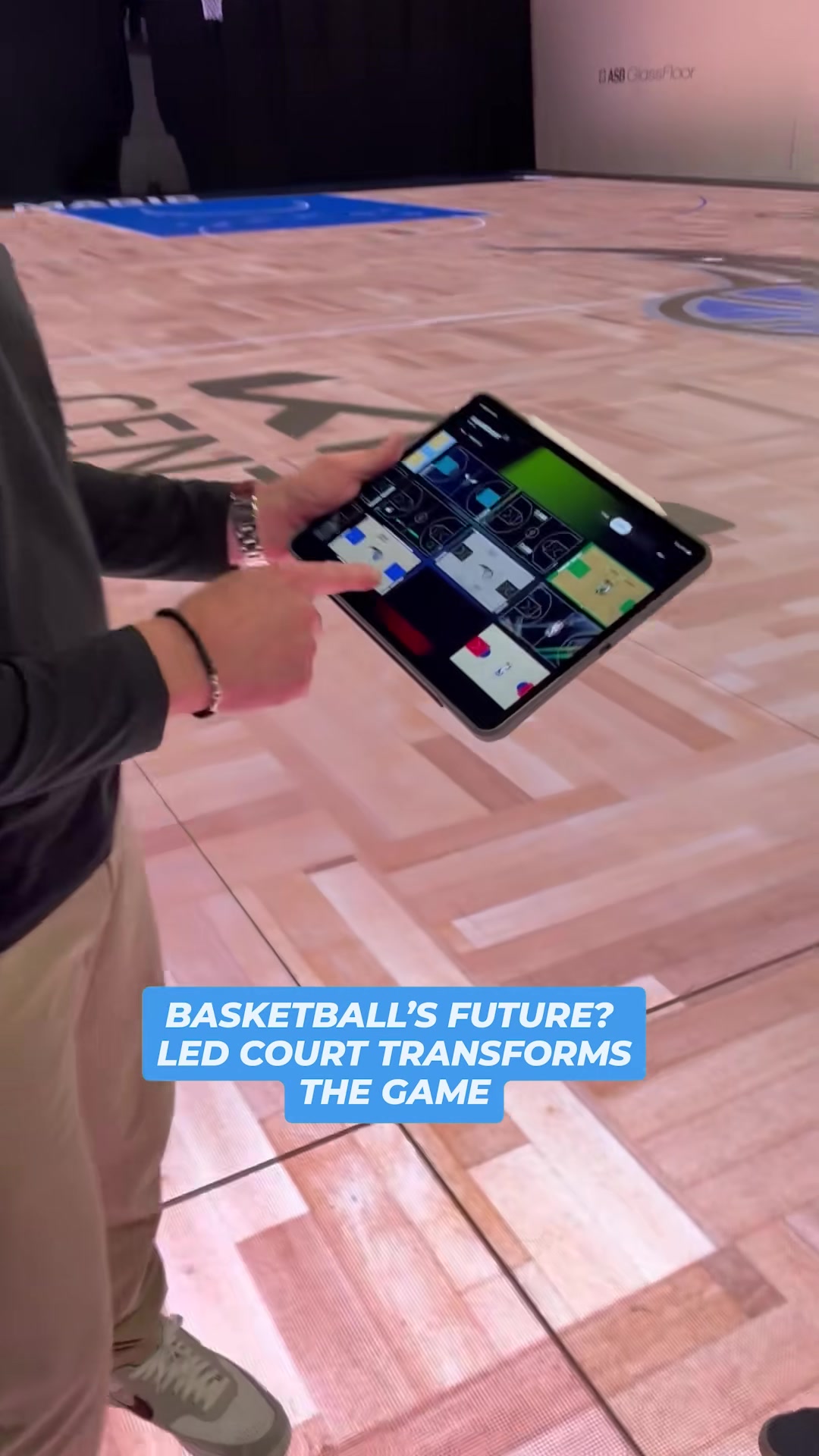 Imagine a future where basketball courts light up with LED technology...