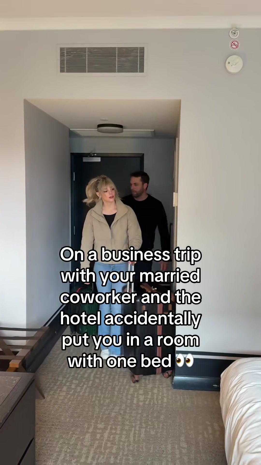 Isn’t that the perk of being a work wife? #workwife #businesstrip 