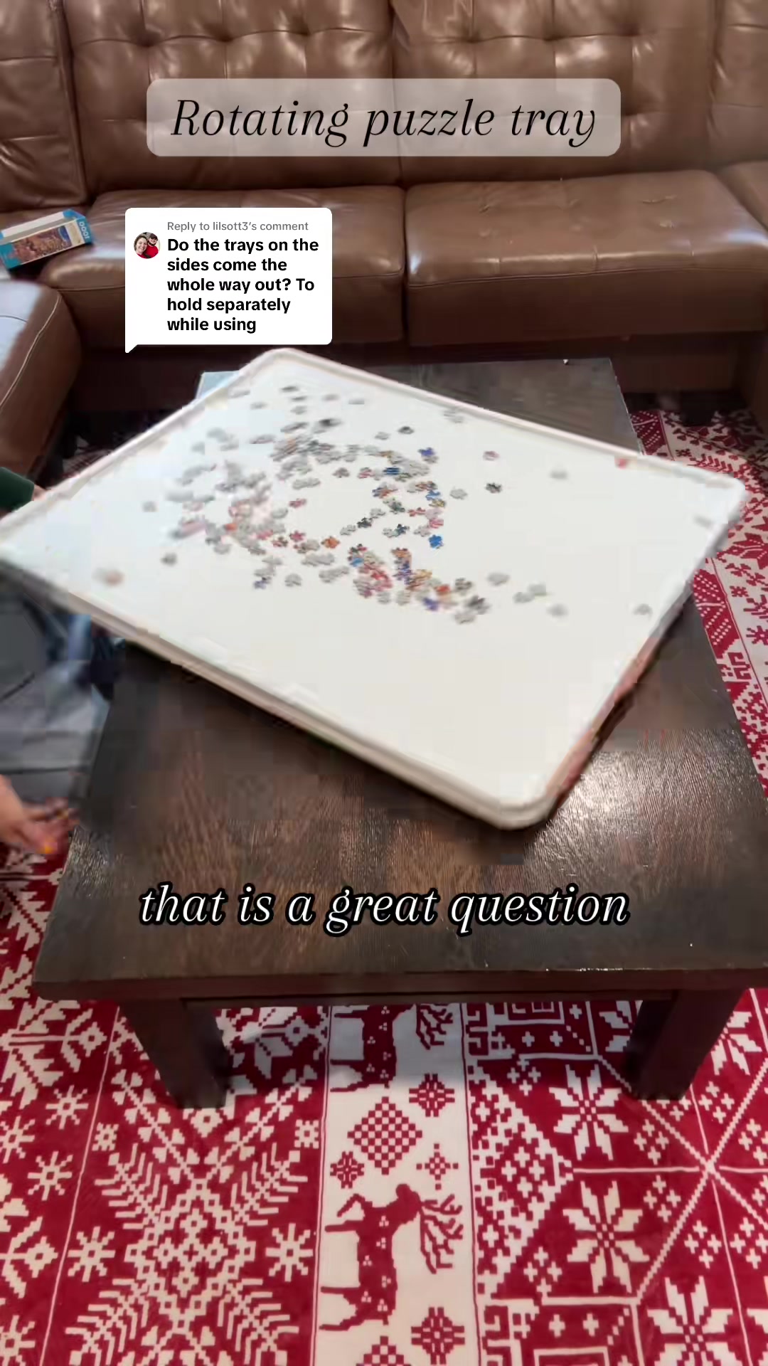 Replying to @lilsott3 you just made a great point. This puzzle tray i...