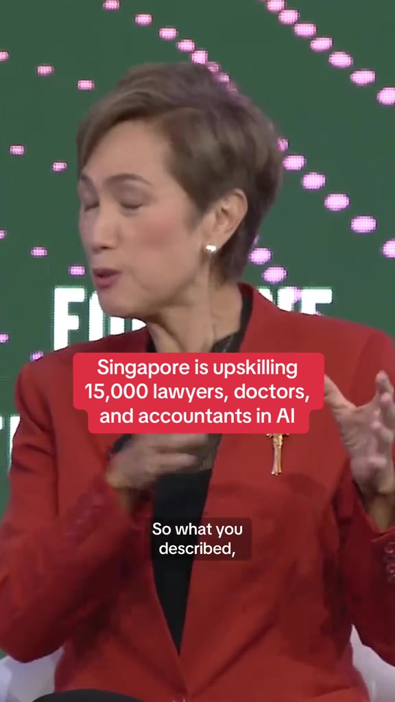 Singapore wants to reskill its workforce to be "AI practitioners," di...