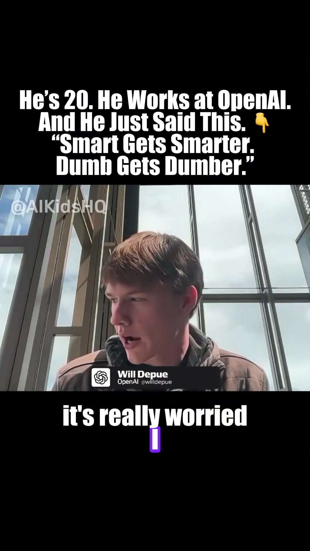 Smart gets smarter. Dumb gets dumber. OpenAI’s 20-year-old researcher...