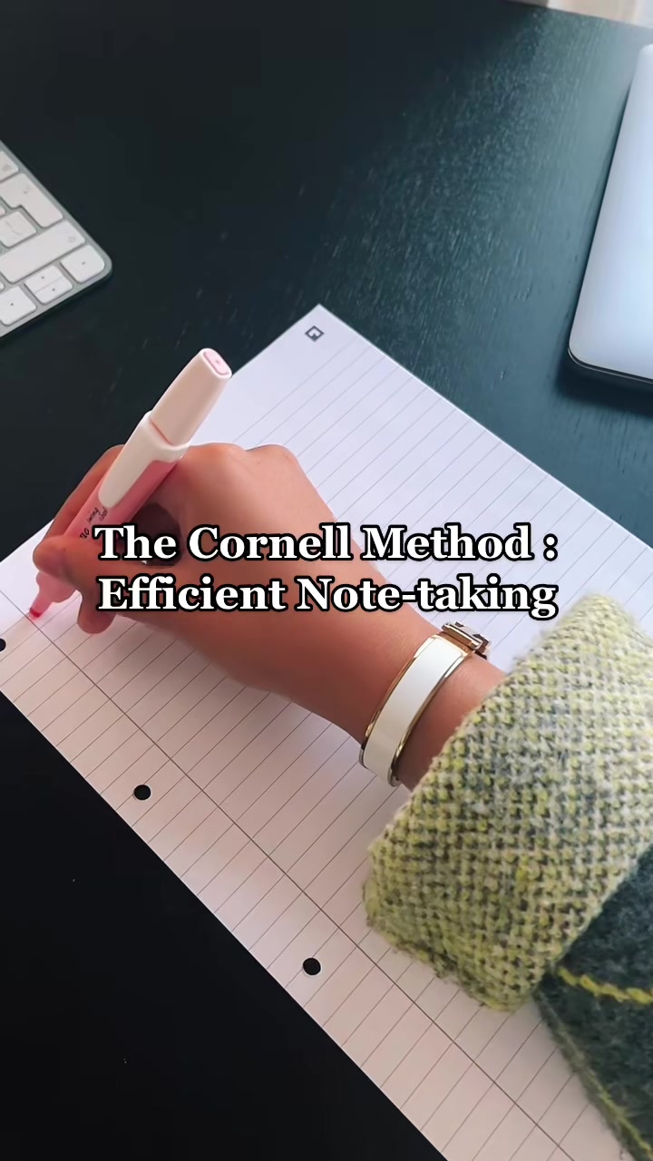 The Cornell Method is a an efficient system for taking, organising an...