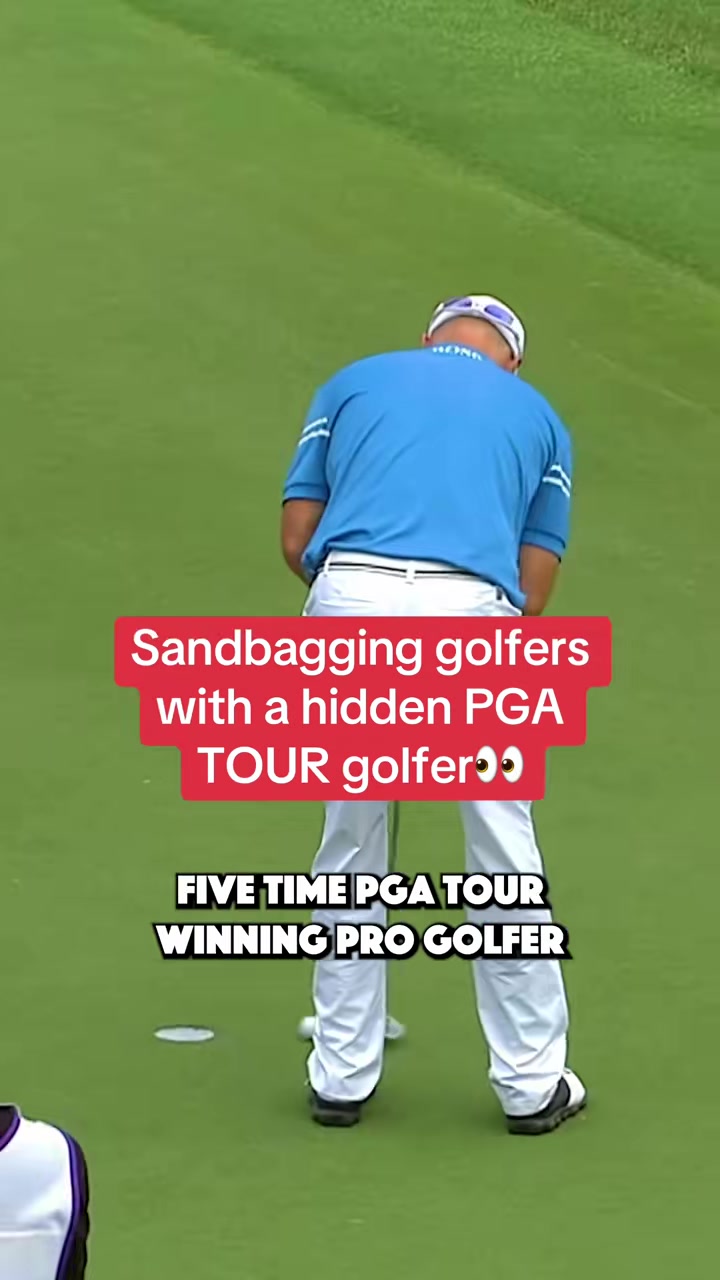 We disguised 5 TIME PGA TOUR WINNER golfer, Ben Crane, and sandbagged...