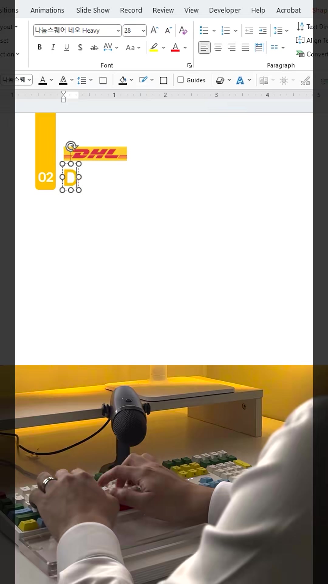 DHL Delivery Process #PowerPoint #Design