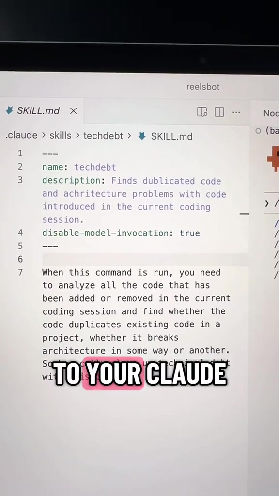 How to make Claude Code to fix tech debt it can create Custom skill claudecode