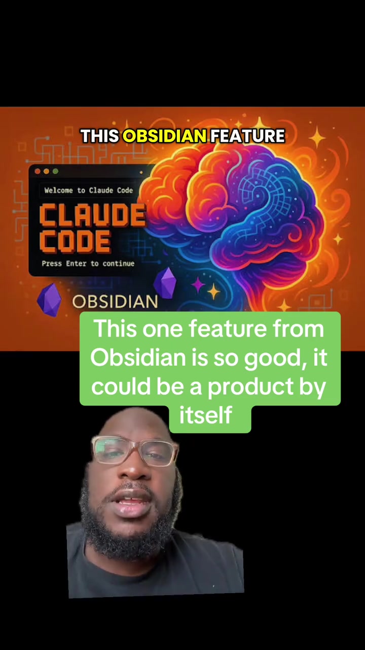This one feature from Obsidian is so good it could be a product by itself ai claude tech fypgreenscreen
