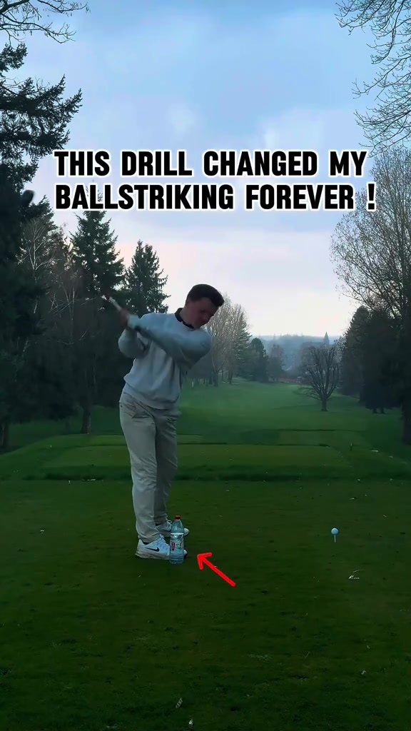 The hands drop to the water bottle drill golf golfswing golftips goviral fyp
