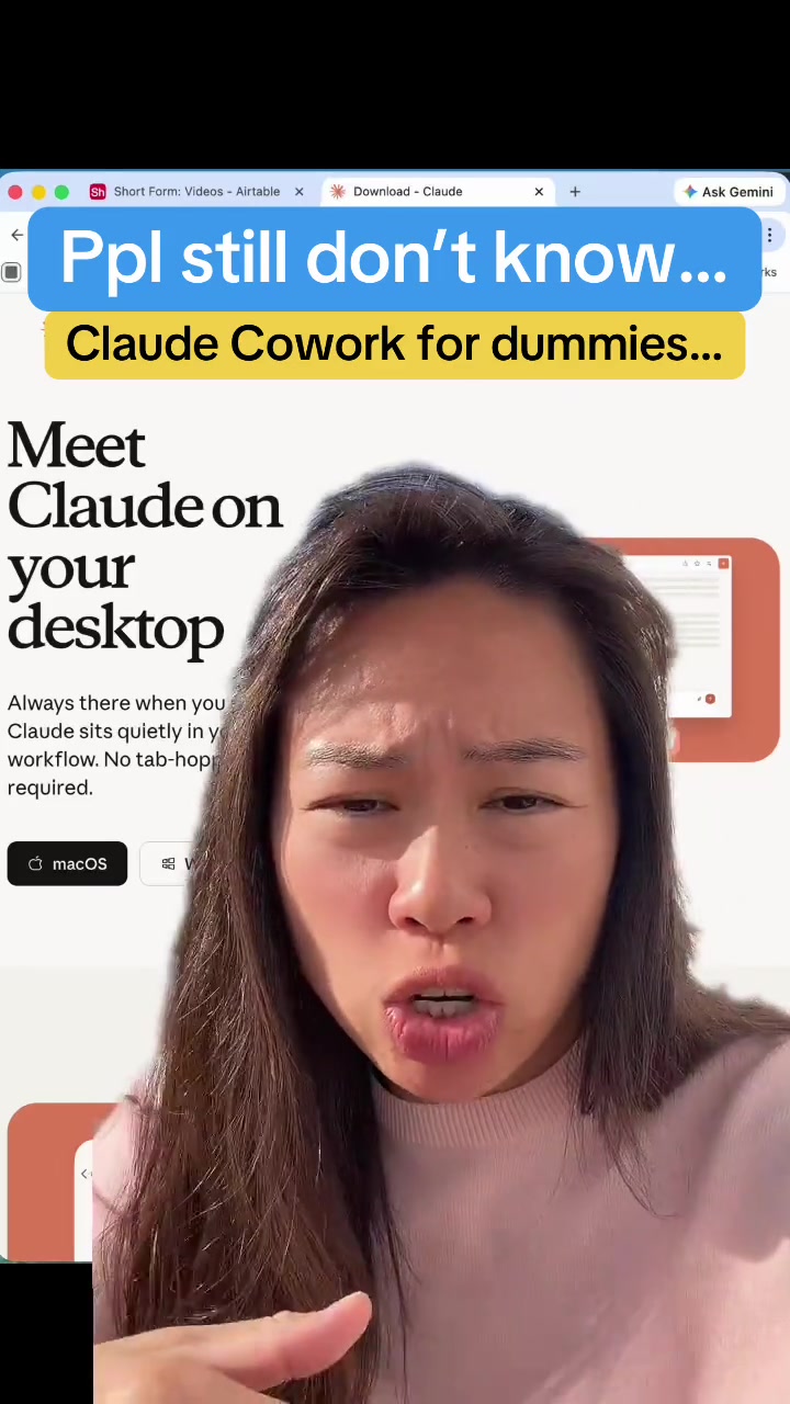 Claude Cowork setup guide for beginners Most people dont know Claude has 3 modes Chat Cowork and Code Cowork is where it gets wild Heres how to set it up 1 Go to claudeaidownload and get Claude Desktop 2 Click Cowork mode 3 Add plugins prebuilt skills for marketing SEO content creation 4 Type slash commands to run your imported skills 5 Connect your tools Gmail Canva Notion via Settings Connectors 6 Set up recurring tasks with Schedule 7 Browse Ideas for prebuilt workflows youll import instantly Skills Connectors turn Claude into your AI employee Skills define the job Connectors give it access to your tools This is 10x productivity over ChatGPT and its free to start Full tutorial on my YouTube link in bio Whats the first skill youd set up Drop it below claude ai aitools productivity entrepreneur