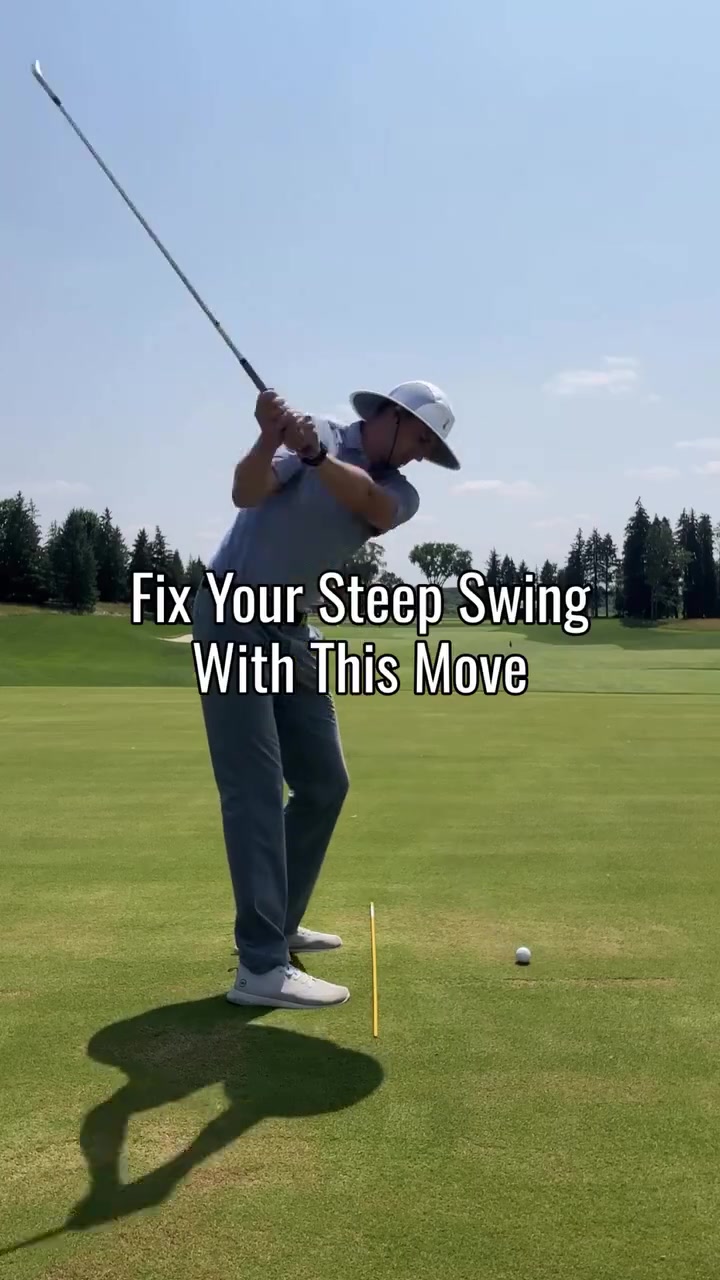 Make the Downswing Easier One of the biggest reasons I see golfers steepen the club in transition is what happened in the backswing If you want to fix that listen up When the forearms rotate excessively the club often gets too laid off at the top And from there There may be only one place to go Steeper But when the club is loaded more down the line at the top theres more room for the clubhead to fall behind the hands in transition That can make shallowing feel much more natural Then its turn and burn And as always if youre laid off at the top and flush it Daniel Berger keep it up Follow kraftygolf to shoot lower scores