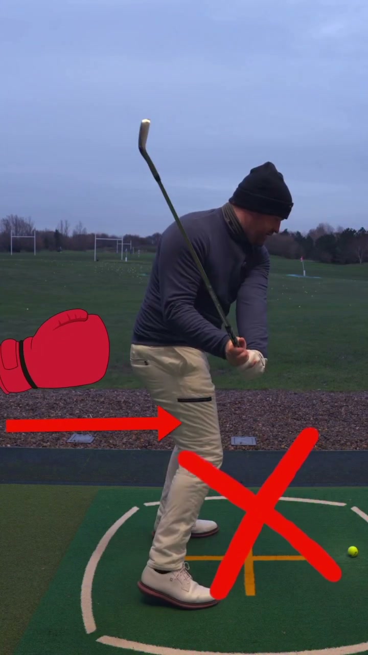 92% of golfers early extend, fix it by getting punched!
