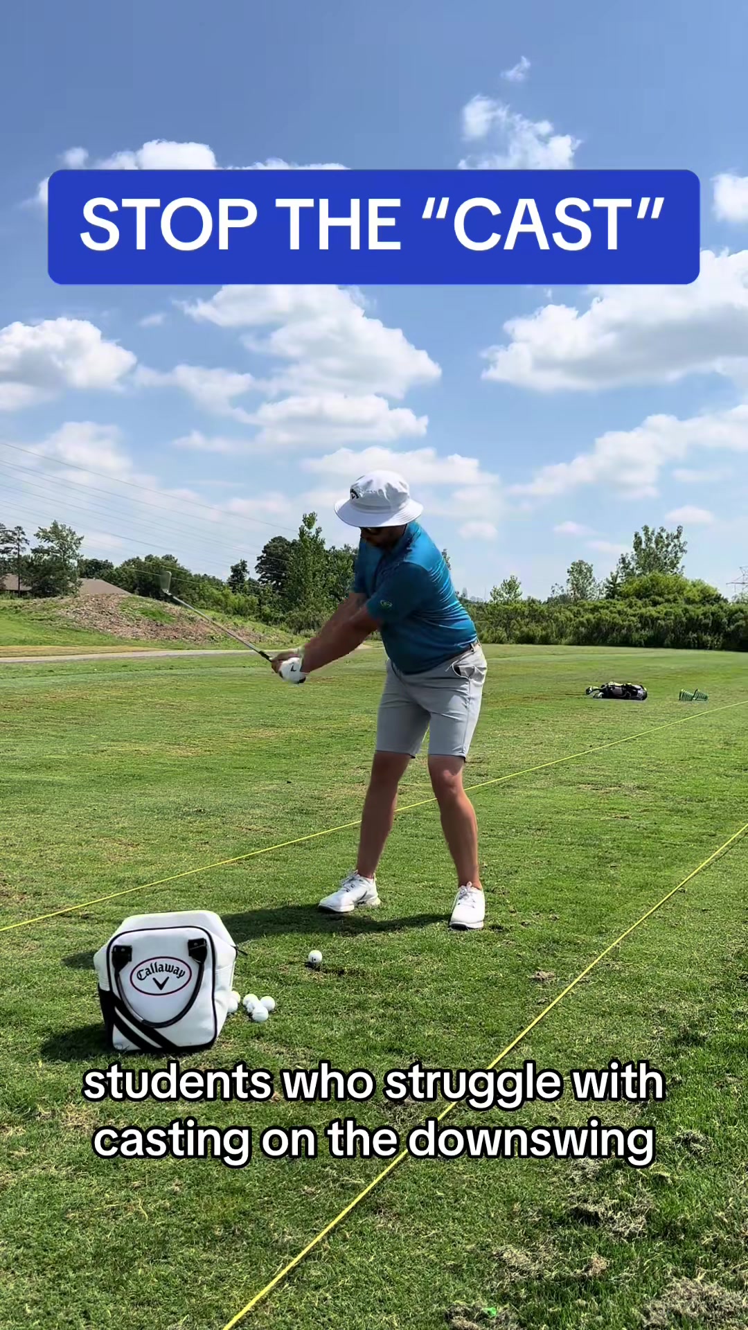 Stop casting with this easy punch shot drill. Comment for questions! 🤛🏻🔥🤣 #golfisnthard #golf #golfswing #golftiktok #golfinstruction #pga #golftipsdaily #pgaprofessional #pgapro #golftec #golftips #golfinstructor #golftechnique #callawaygolf 