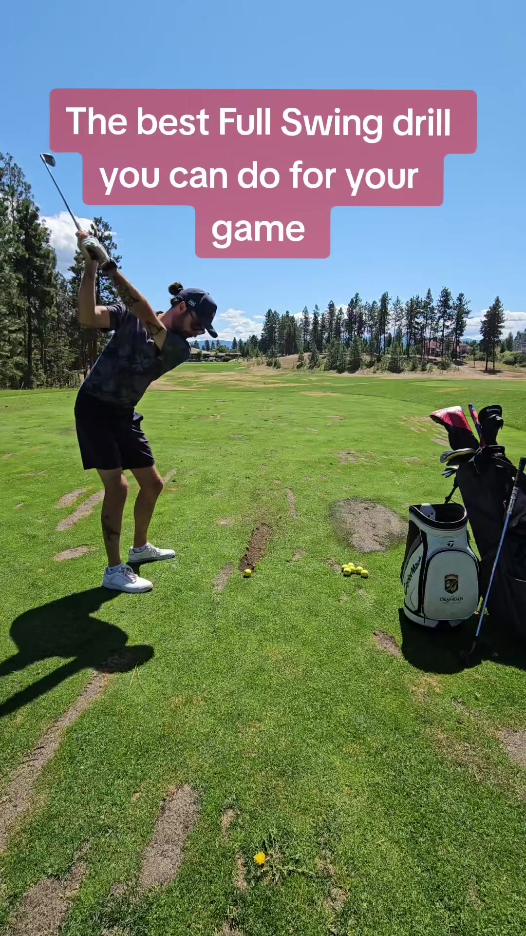 If you haven't tried this drill you're missing out. My go-to favorite drill for the range, hands down. Helps me get into the right feels, sequence and tempo. #golftiktok #golftips #golflesson #golftok #golfcoach 