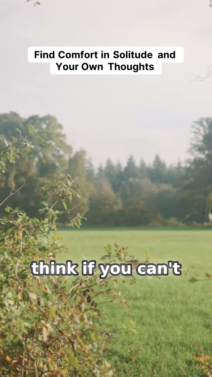 Unlock the power of solitude and self-reflection! This thought-provoking video challenges the notion of comfort and self-awareness, urging everyone to embrace moments alone with their thoughts. Discover why finding peace within oneself is essential for personal growth and contentment. The insights shared here will inspire you to appreciate your own company and the importance of surrounding yourself with uplifting influences. Ready to transform your relationship with solitude? Dive into the journey of self-discovery and learn how being comfortable in your own skin can lead to deeper connections with others. 🌟 #SelfReflection #MentalHealthMatters #PersonalGrowth #Solitude #ComfortInYourself #Mindfulness #SelfAwareness #GoodVibes #Inspiration #LifeLessons