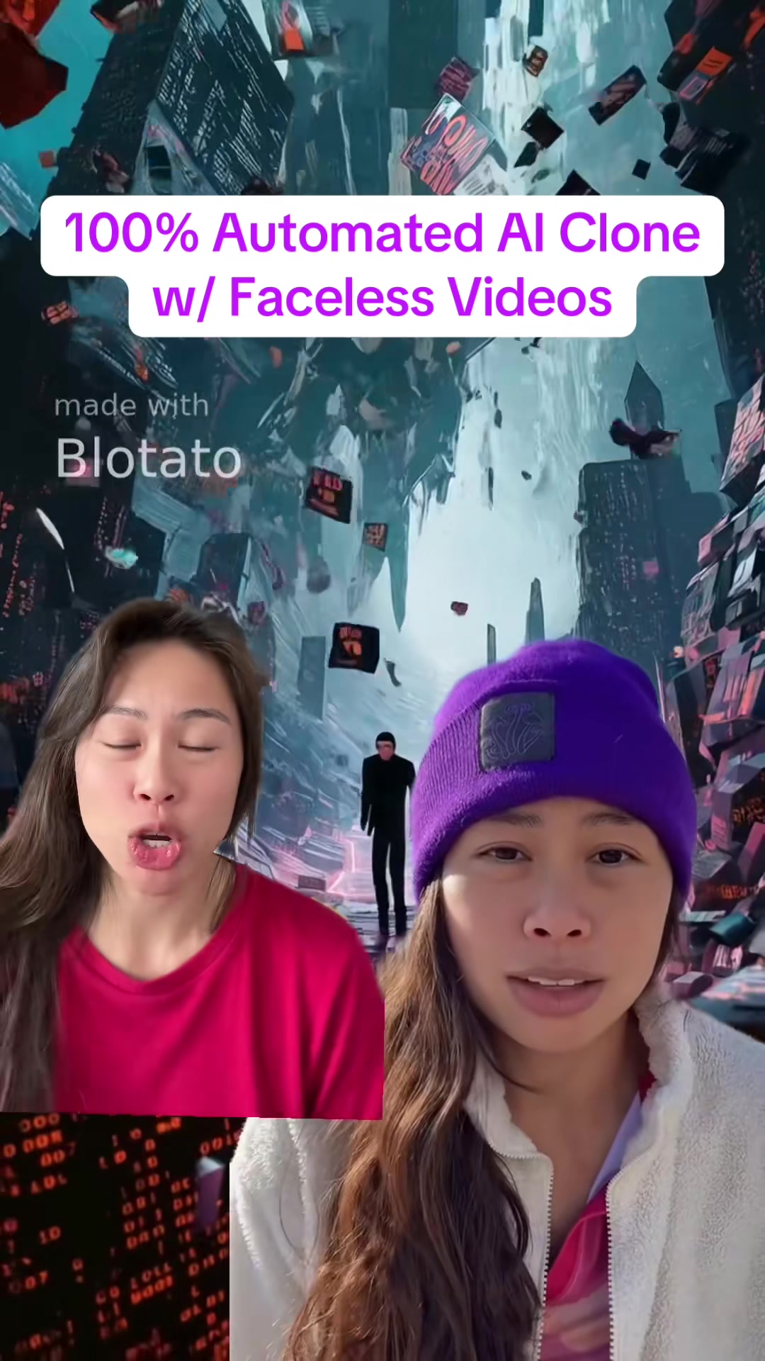 I blew my own mind 🤯 combining Blotato faceless videos + my AI clone avatar + my professional voice clone. Make your avatar videos NOT BORING with cool faceless videos playing behind you. - how do I combine AI avatars with faceless videos? - How do I make AI clone talking head videos with a visually dynamic background? - automated AI avatar system with AI video or AI image in the background?  #ai #aitools #aitool #aiavatar #heygen #artificialintelligence #faceless #automation #blotato #sabrinaramonov  