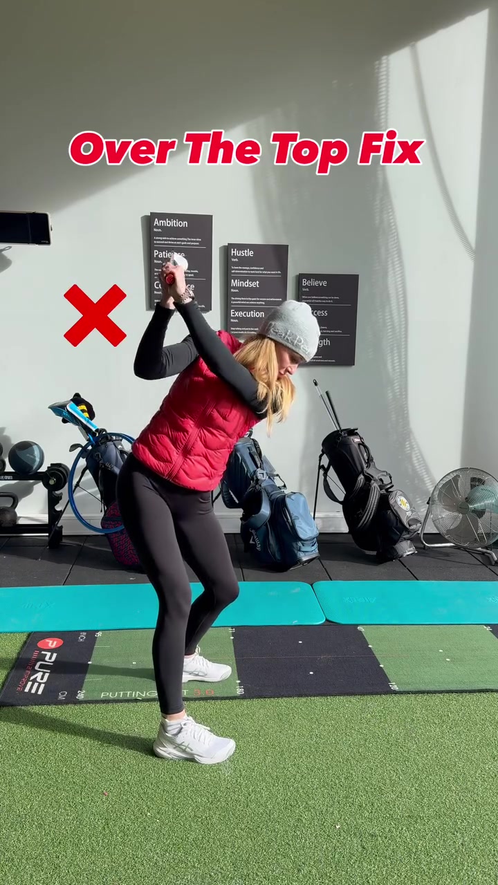 Over the top fix ⬆️⬆️⬆️
.
#overthetopfix #golfdrills #golfswingtips
