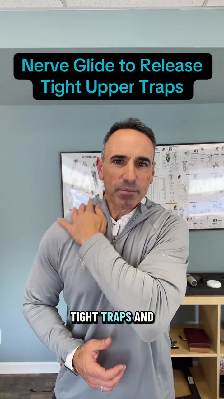 Chronic upper back tension is often neurological not muscular The spinal accessory nerve powers your trapezius and SCM and when it doesnt glide or fire well the muscles it controls feel guarded overactive and tight If tightness keeps returning even after stretching this nerve is usually why Here is how to floss it neckpainrelief nerverehab tighttraps