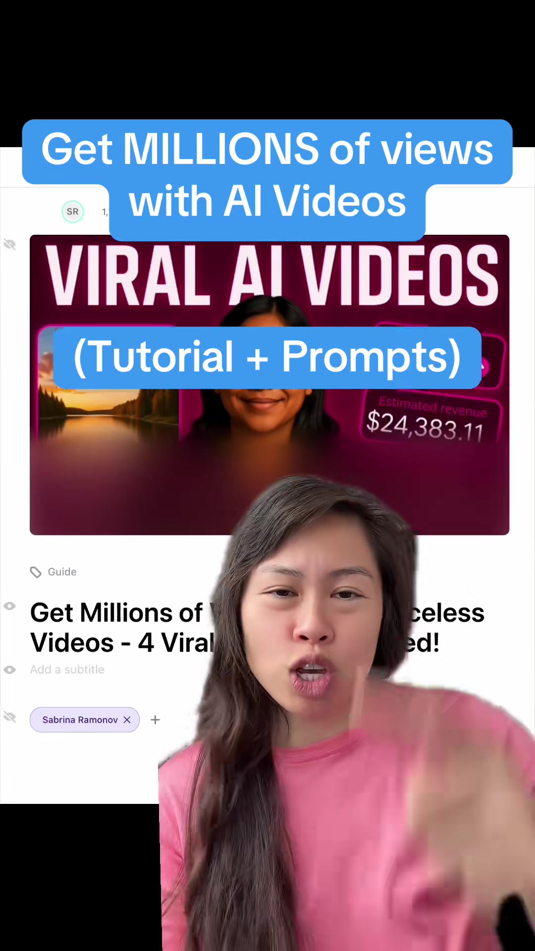 Make your first AI video! Step by step tutorial breaking down 4 viral faceless formats, prompts included. Tutorial is 100% free on my YouTube and newsletter. Here’s the link: 🔗 https://youtu.be/g1zy4ELvtxs - how do I make my first AI video? - how to re-create viral faceless videos like POV first person, cute baby runway, animals, dancing, and US states? - step-by-step tutorial to make viral AI faceless videos? ##creatorsearchinsights##ai##aivideo##aivideo##aitools##faceless##sabrinaramonov