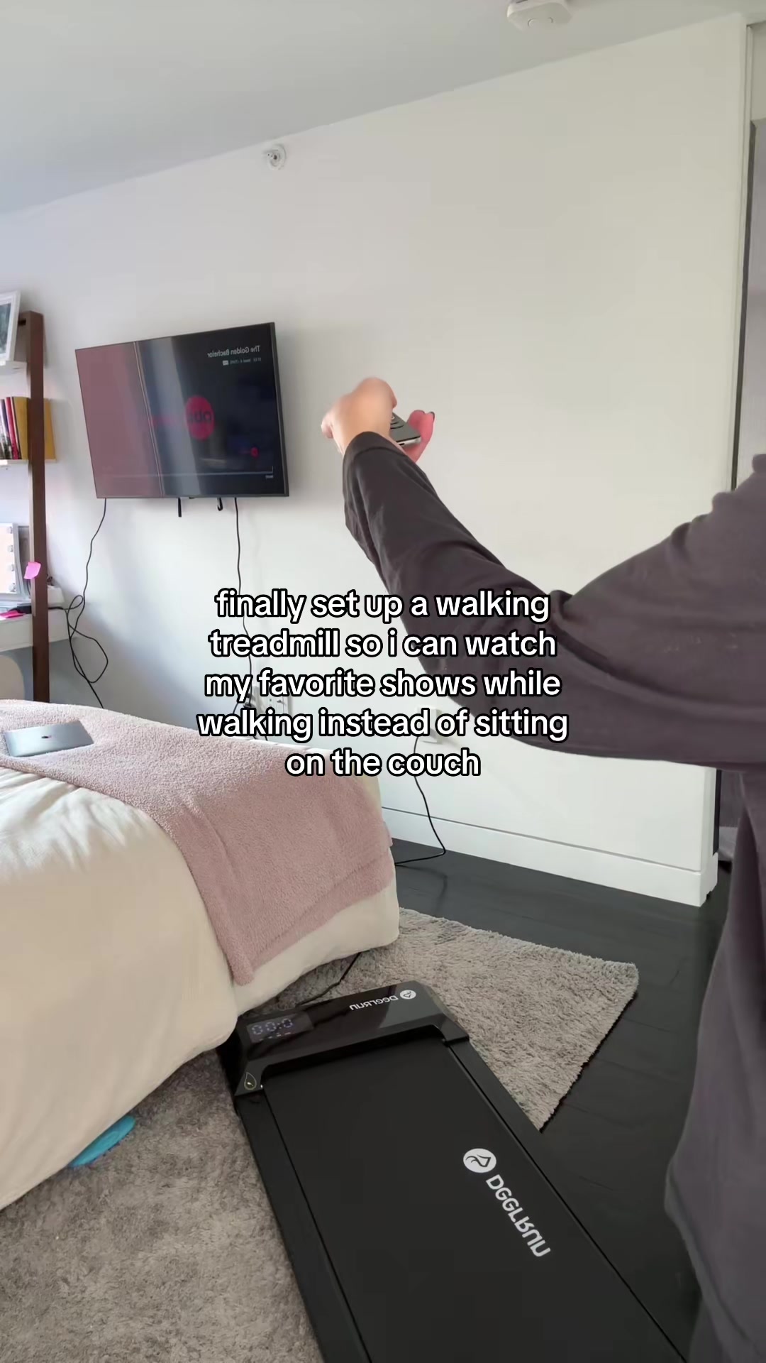 this is how i will forever be watching television #deerruntreadmill #...